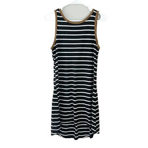 Magnolia South Womens Black White Bodycon Mini Dress Small Striped Sleeveless